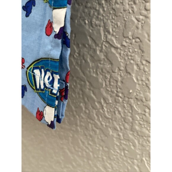 Vintage Nerds Candy Button Up Short Sleeve Collared Blue Shirt Men's Size L - Picture 14 of 14